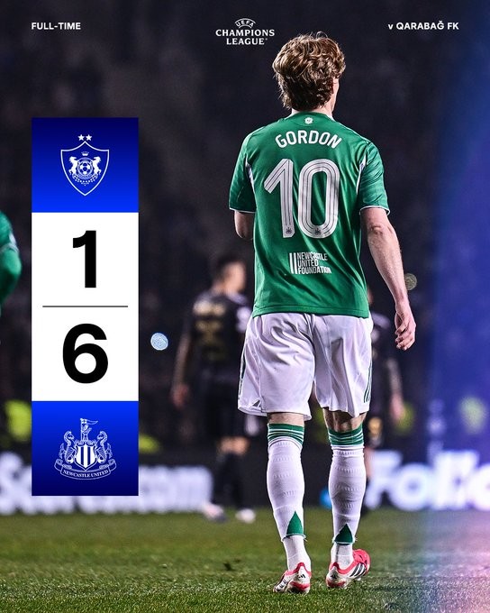 卡拉巴赫1-6纽卡斯尔联