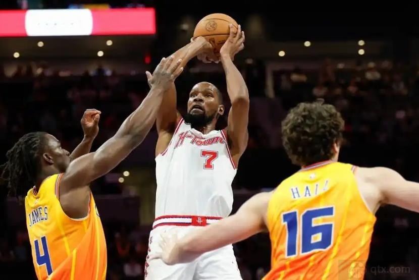 火箭力克黄蜂杜兰特收割比赛砍35+